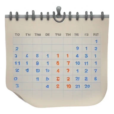 april calendar sticker