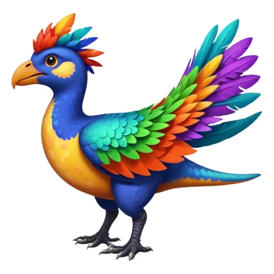 Dinosaur bird sticker