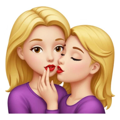 Girl giving me a kiss sticker