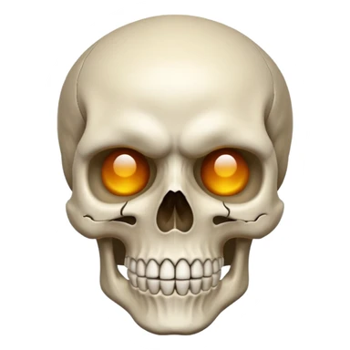 Una calavera combinado con el emoji de 🤨 sticker