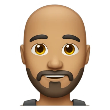 bald latino goatee sticker