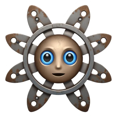 I want atom from reel steel that has gray body with black screen and blue eyes and a brown top sticker