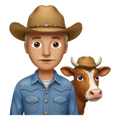 🐮 +🧍🏻‍♂️? sticker