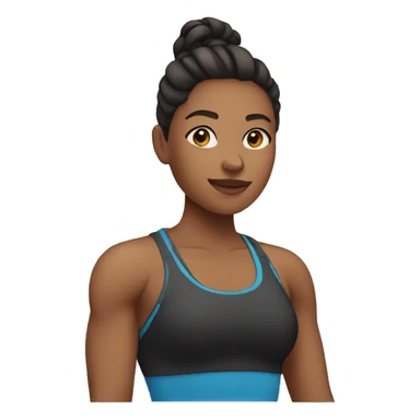 Gym woman sticker