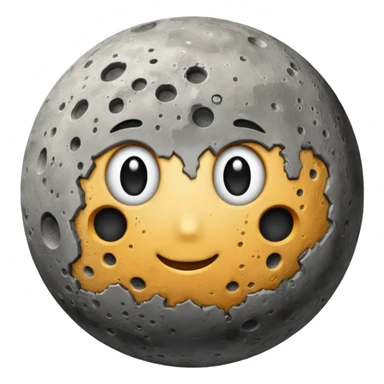 planet Mercury with craters sticker