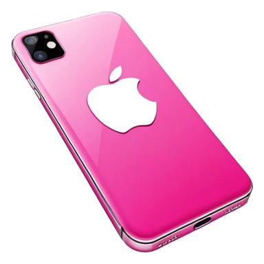 Pink iPhone 15 sticker