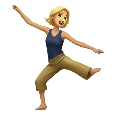 Australian female breadancer dancing on the floor jo 2024 sticker