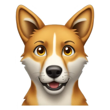 A dingo looking awkward sticker