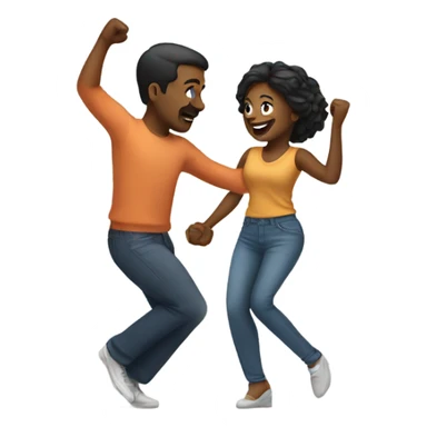 Couple dancing together  sticker