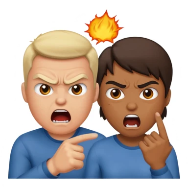 a couple arguing sticker