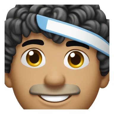 maradona argentina young smile sticker