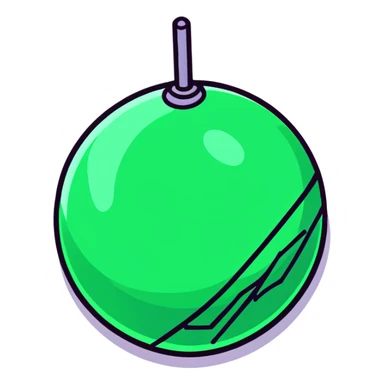 slime disco ball, cartoon sticker style, vibrant colors sticker