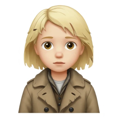 You are a poor child in a small German town, waking each day to the cold streets and the echo of factory whistles that never seem to stop. sticker