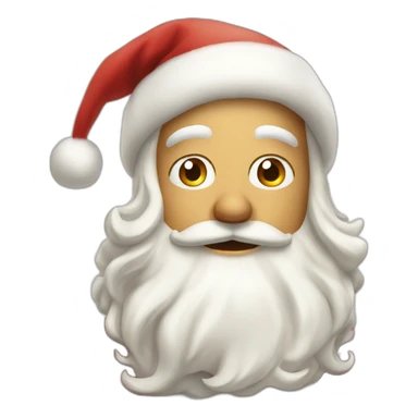 santa clauss who winks at us sticker