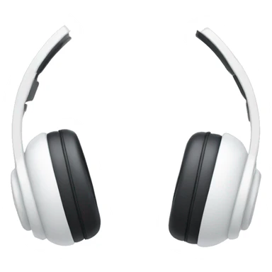 White headphones with bows on them sticker