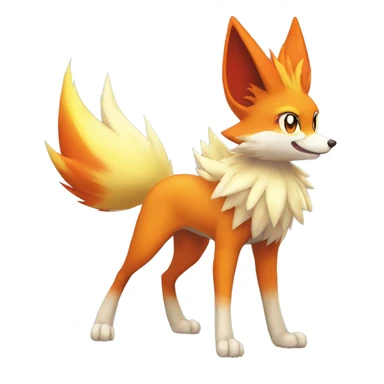  Delphox-Braixen-Fennekin-Fakemon Full body sticker