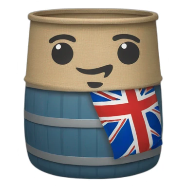 Angleterre poubelle sticker