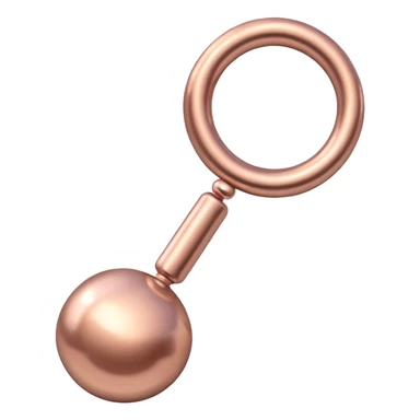 Rosegold rattle sticker