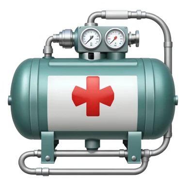 medical oxygen sticker