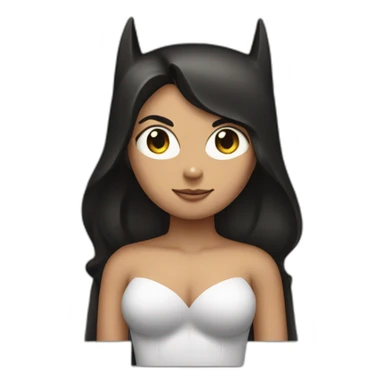 batman with a girl body sticker