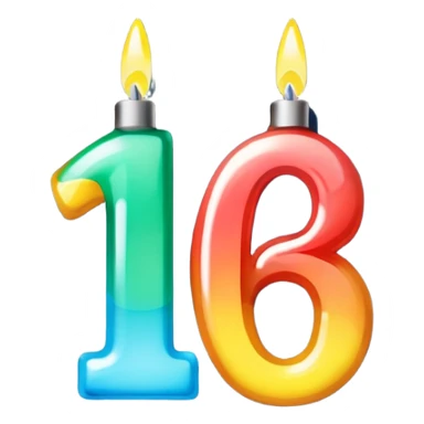 the number "1637" with Christmas lights wrapping it sticker