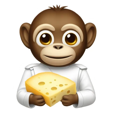 Italiano monkey with parmegiano sticker