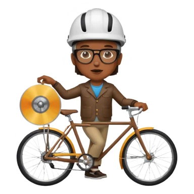 Record Collector + vinyl disc, City Cyclists. sticker