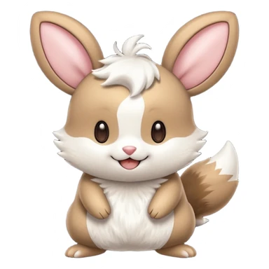 Teddiursa-Minccino-Emolga-fusion  sticker