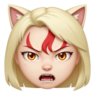 neko-girl angry
 sticker