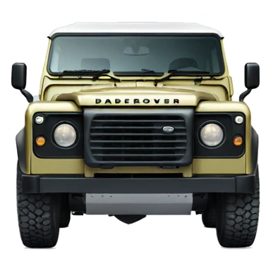 Land Rover defender front view sticker