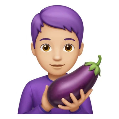 Gene with an eggplant sticker