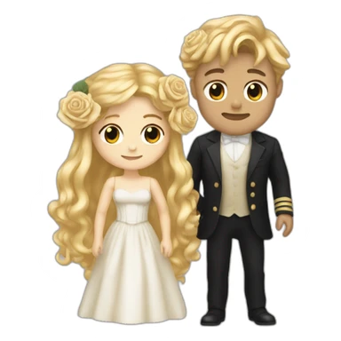Rose and blond Jack titanic sticker