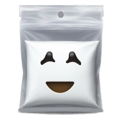 white sugar inside of small ziplock bag sticker