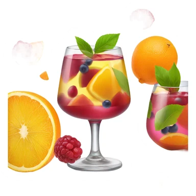 Glass of sangria sticker