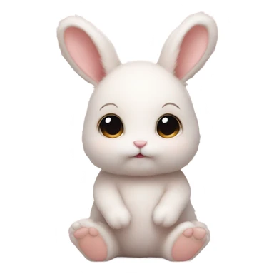 baby bunny with patrick ta babydoll blush sticker