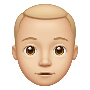 Funny caricature style cartoon, big head small body sticker