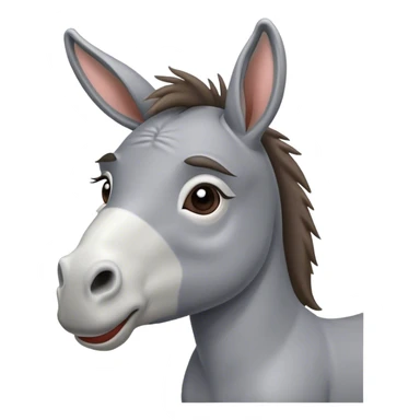 Donkey blowing kisses sticker