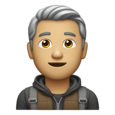 Homme qui boude sticker