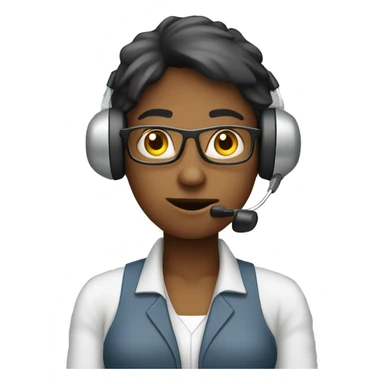 a call center operator who is tired of working sticker