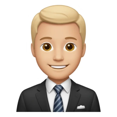 office working man sticker