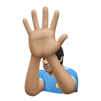 maradona hand of god sticker