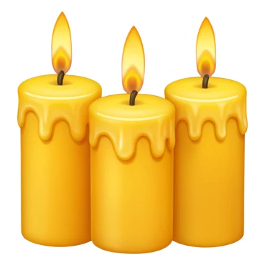 Kaarsjes branden sticker