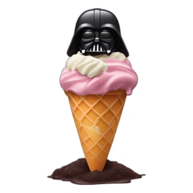 dart Vader icecream sticker