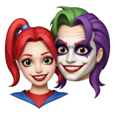 harley quinn and joker sticker