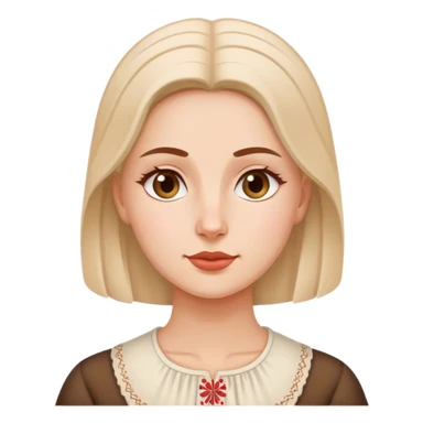 traditional polish european woman simple traditional  sticker