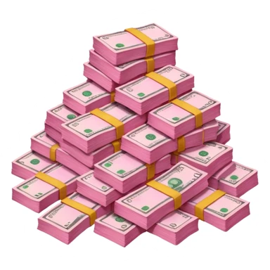 Pink money sticker