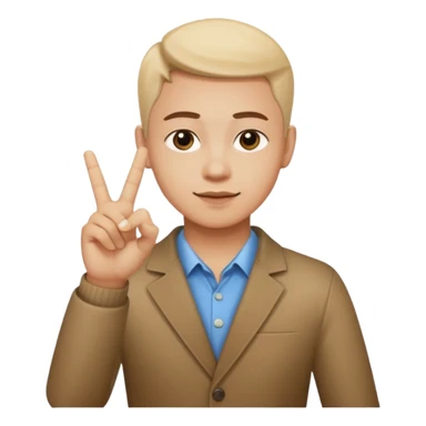 Establish a triangle hand gesture with both hands flat. sticker