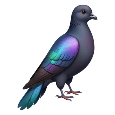 black pigeon sticker