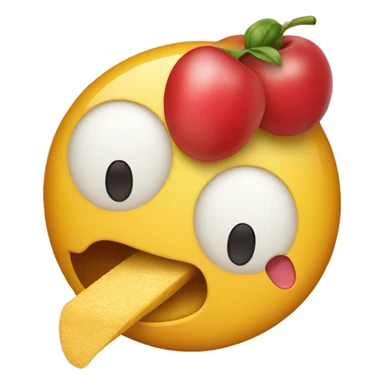 Emoji of the letter 'G' that demonstrates deliciousness with a tongue sticker