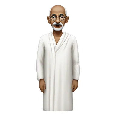 gandhi as a software developer sticker